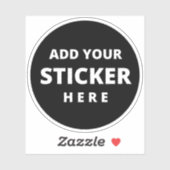 Sticker personnalisé Étiquettes Impression près de (Feuille)