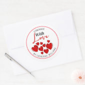 Sticker Personnalisé Fait Avec Amour (Enveloppe)