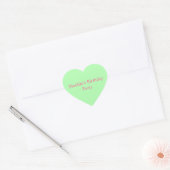 Sticker personnalisé Green Heart (Enveloppe)