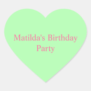 Sticker personnalisé Green Heart