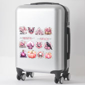 STICKER PERSONNALISÉ HALLOWEEN ROSE GOTHIQUE ÉFFRAYANT (Sur valise)