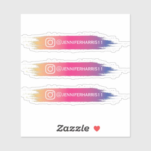 Sticker personnalisé Instagram moderne (Feuille)