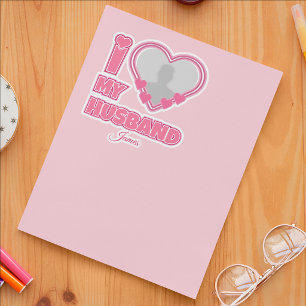 Sticker Personnalisé J'aime mon mari – Ajouter une photo e
