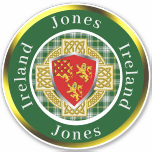 Sticker Personnalisé Jones Shield & Celtic Cross