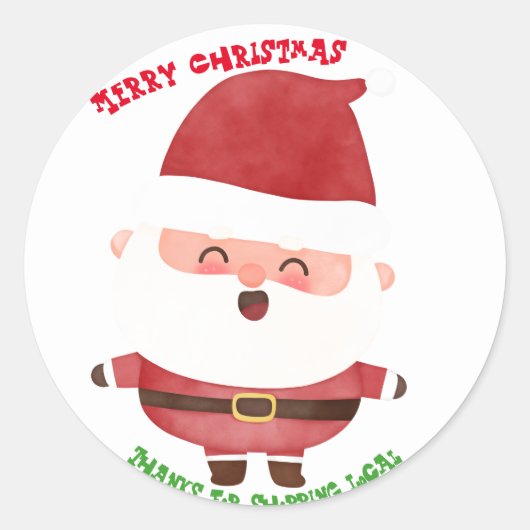 Sticker personnalisé Joyeux Noël (Devant)