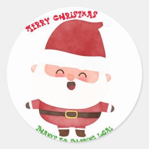 Sticker personnalisé Joyeux Noël