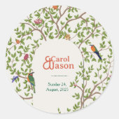 Sticker personnalisé Mariage botanique (Devant)