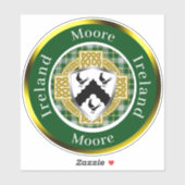 Sticker Personnalisé Moore Shield & Celtic Cross (Feuille)