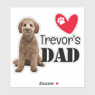 Sticker personnalisé Papa Cavoodle