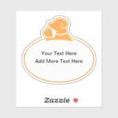 Sticker personnalisé Pet Care Étiquettes (Feuille)