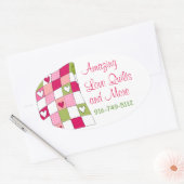 Sticker personnalisé pour entreprise de courtepoin (Enveloppe)