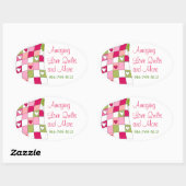 Sticker personnalisé pour entreprise de courtepoin (Feuille)