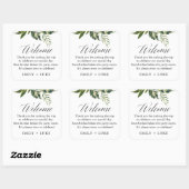 Sticker personnalisé pour Mariage tropical (Feuille)