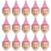 Sticker Personnalisé Visage Anniversaire Faveurs Bachelor  (Devant)