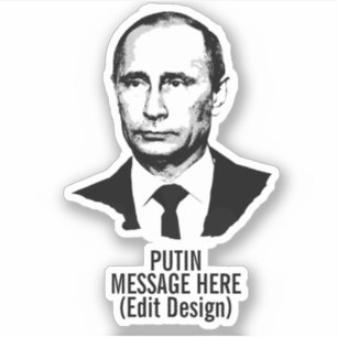 STICKER PERSONNALISÉ VLADIMIR POUTINE
