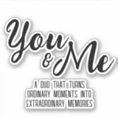 Sticker Personnalisé vous & moi (Devant)