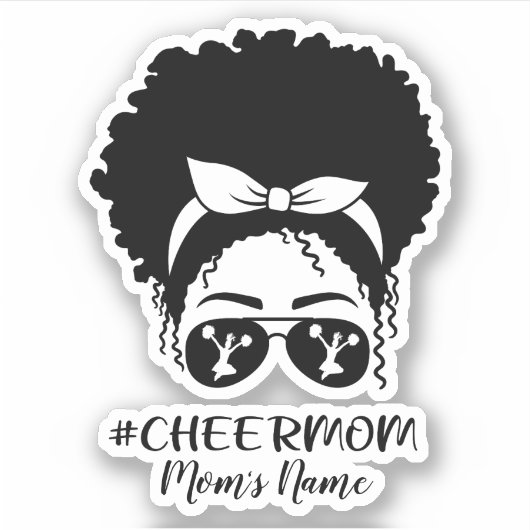 Sticker Personnalisée Cheer Mom (Devant)