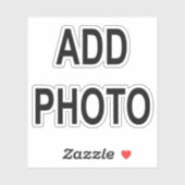 Sticker Personnaliser Ajouter un nom Photo ou oeuvre d'art (Feuille)