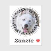Sticker Personnaliser Animaux de compagnie Photo Chien Emp (Feuille)