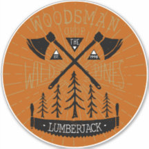 Personnaliser Bois Lumberjack Pins aux axes croisé