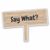 Sticker Personnaliser d'un dessin amusant panneau blanc (Devant)