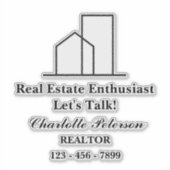 Sticker Personnaliser l'ordinateur portable immobilier Rea (Devant)