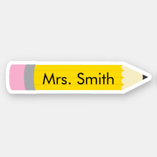 Sticker Personnalisez le crayon
