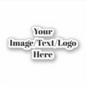 Sticker Personnalisez ou Customisez les Modèles vierges (Devant)