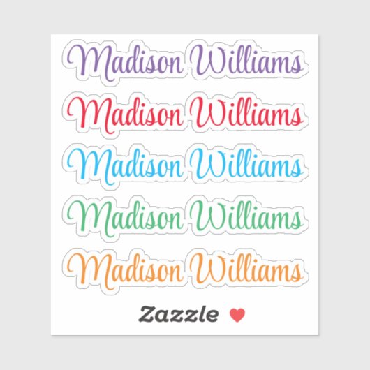 Sticker Personnalisez votre nom (Feuille)