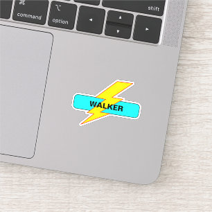 Sticker Personnalisez Votre Nom d'École - Éclair de Motiva