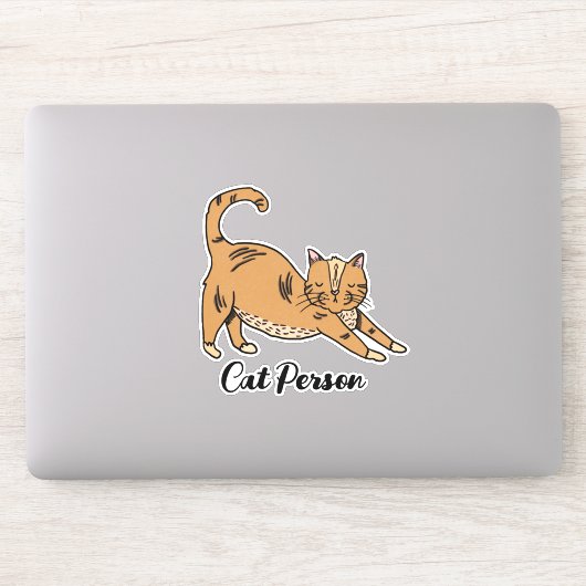 Sticker Personne de chat mignonne Illustré (Ordinateur)