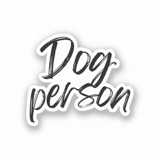 Sticker Personne de chien (Recto)