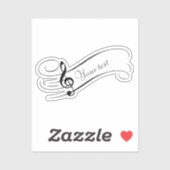 Sticker Personnel de musique personnalisé (Feuille)