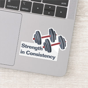 Sticker Personnelle Entraîneur Dumbbell Force en cohérence