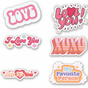 Sticker Personnellement heureux, Saint Valentin, je t'aime