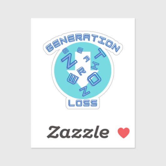 Sticker Perte de génération (Feuille)