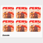  Sticker Peru Square (Vel)