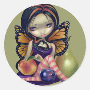 sticker "perzik, pruim, peer"