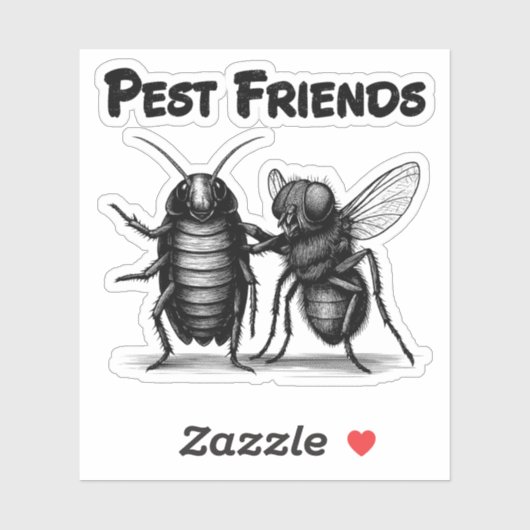 Sticker Pest Friends BFF (Feuille)