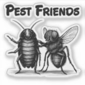 Sticker Pest Friends BFF (Devant)