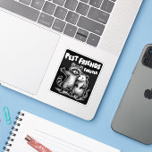 Sticker Pest Friends Forever Blanc Imprimer (Ordinateur portable avec iPhone)