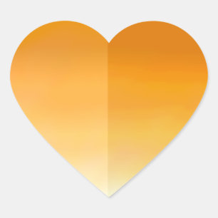 Sticker Pétale Coeur Orange