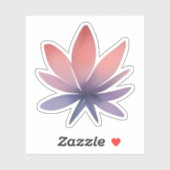 Sticker Petals in Bloom: Gradient Botanical Elegance (Feuille)