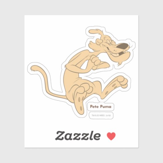 Sticker Pete Puma Excité (Feuille)