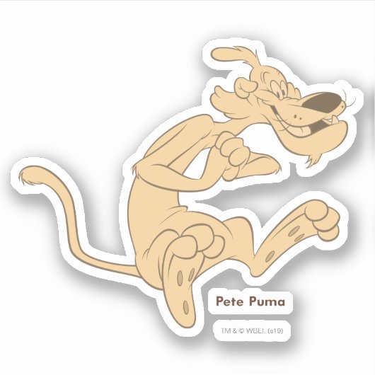 Sticker Pete Puma Excité (Devant)