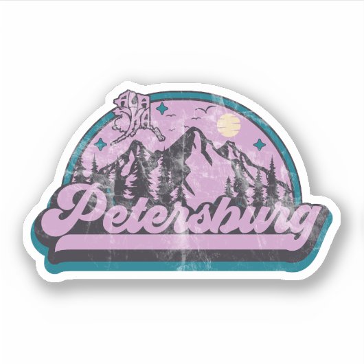 Sticker Pétersbourg, Alaska (Devant)
