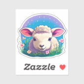 Sticker Petit agneau (Feuille)