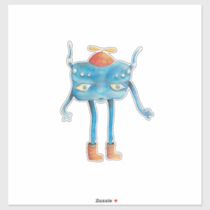 Sticker Petit Alien Pi