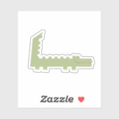 Sticker Petit Alligator (Feuille)