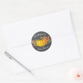 Sticker Petit Baby shower Citrouille (Enveloppe)